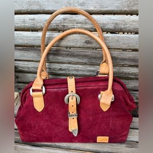 Sibyl’s Y Collection Maroon Leather Doctor Bag